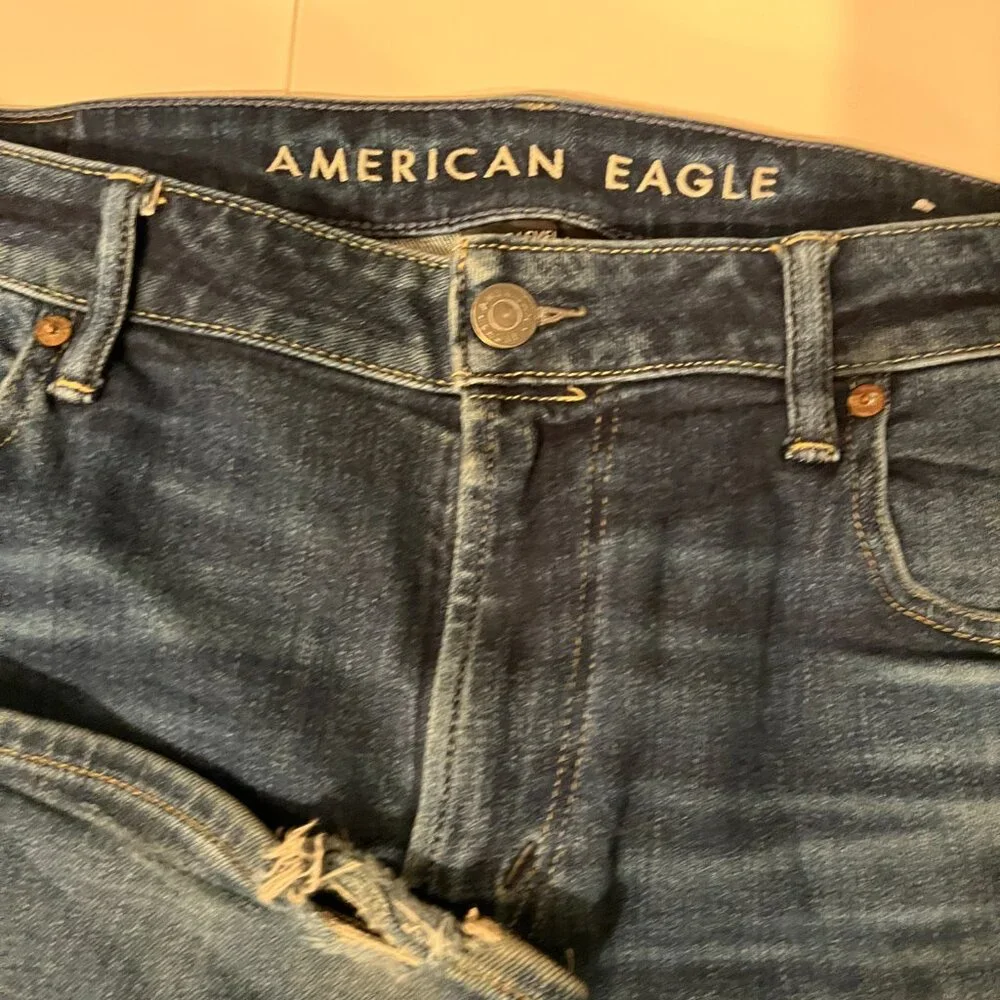 American Eagle Ne(x)t Level Airflex Mens Jeans TWO PAIRS Relaxed Straight  36x34